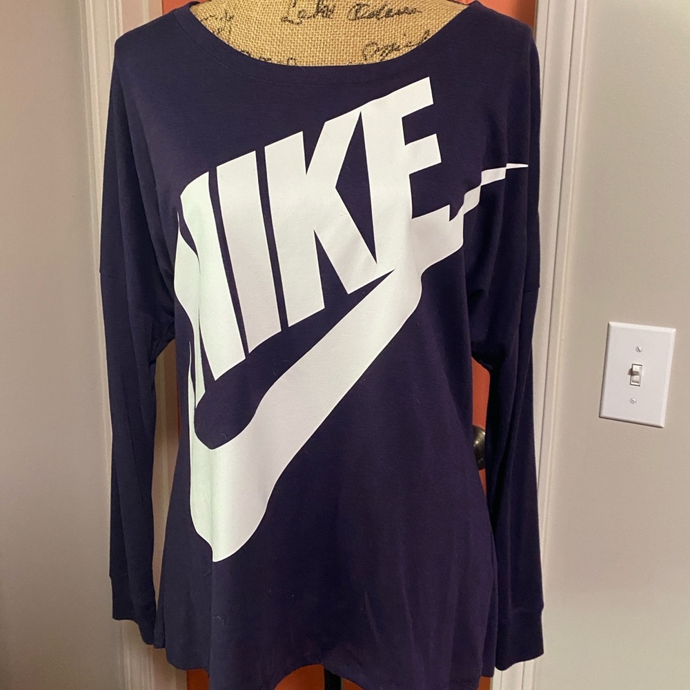 Nike Women's Dark Purple Long Sleeve Tee